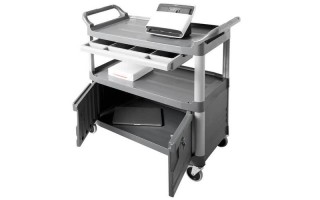 Carro de Servicios Rubbermaid c/ Puertas y Cerraduras Carro de Servicios Rubbermaid c/ Puertas y Cerraduras
