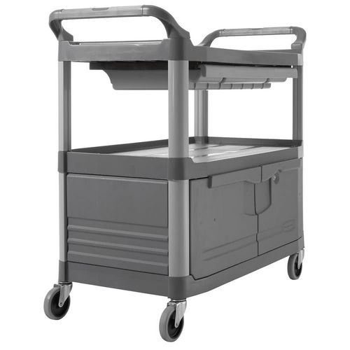 Carro de Servicios Rubbermaid c/ Puertas y Cerraduras