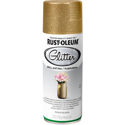 Glitter en Aerosol Rust-Oleum 274909 Dorado