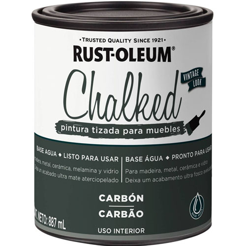 Pintura Rust-Oleum Chalked 311335 Tiza Negro 887ml