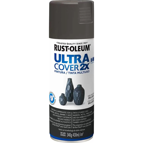 Pintura en Aerosol Rust-Oleum Ultra Cover 2X Gris Oscuro