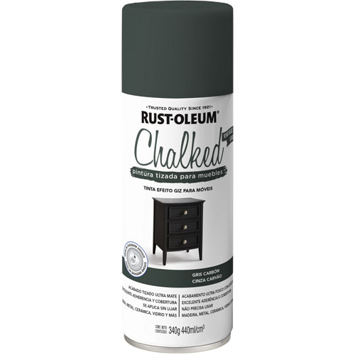 Pintura en Aerosol Rust-Oleum Chalked 335347 Tiza Negro