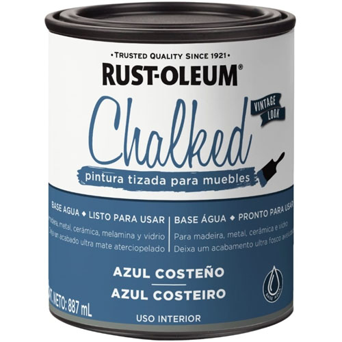 Pintura Rust-Oleum Chalked Tiza Azul Añil 887ml