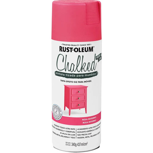 Pintura en Aerosol Rust-Oleum Chalked Tiza Rosado