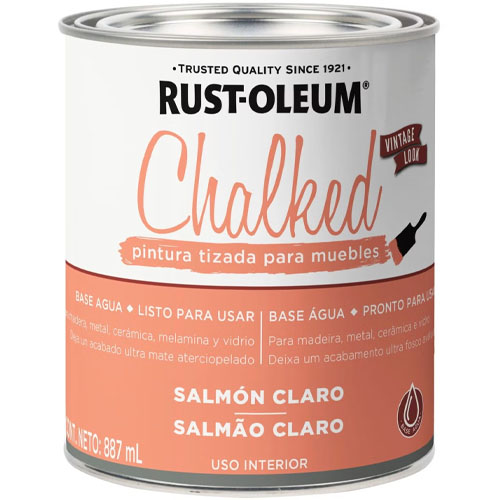 Pintura Rust-Oleum Chalked 358364 Tiza Salmon 887ml