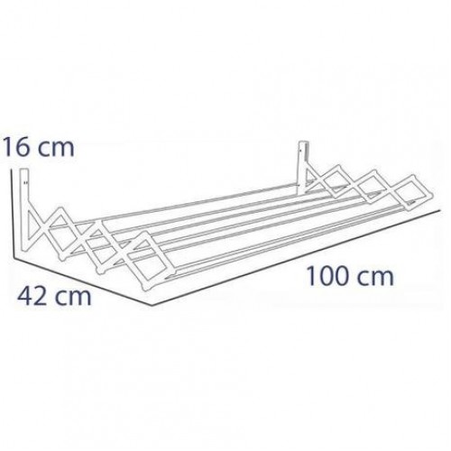 Tendedero para Ropas Extensible Secalux 21030 100cm