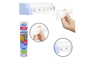 Tendedero para Ropas Secalux Rotoflex 5 cuerdas 4,1m Tendedero para Ropas Secalux Rotoflex 5 cuerdas 4,1m