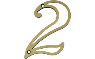 Numero Residencial Silvana 95608 12cm Oxidado Nº2 Numero Residencial Silvana 95608 12cm Oxidado Nº2