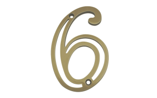 Numero Residencial Silvana 95646 12cm Oxidado Nº6 Numero Residencial Silvana 95646 12cm Oxidado Nº6