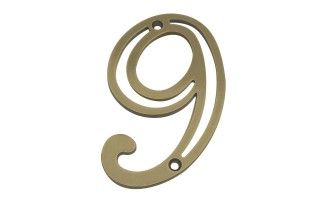 Numero Residencial Silvana 95677 12cm Oxidado Nº9 Numero Residencial Silvana 95677 12cm Oxidado Nº9