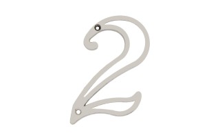 Numero Residencial Silvana 95707 12cm Niquelado Nº2 Numero Residencial Silvana 95707 12cm Niquelado Nº2