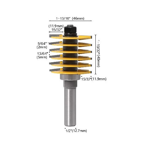 Fresa para Ensamble 32275 1/2'' 46mm 6 dientes