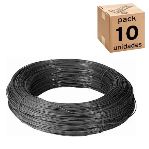 Alambre Negro 6897418 N°18 1,24mm 1kg x10u Alambre Negro 6897418 N°18 1,24mm 1kg x10u