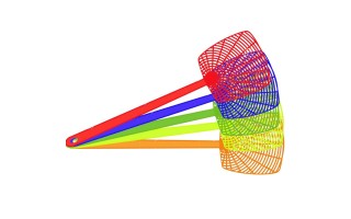 Matamoscas Solmax B005996 Plástico 45cm Colores Surtidos Matamoscas Solmax B005996 Plástico 45cm Colores Surtidos