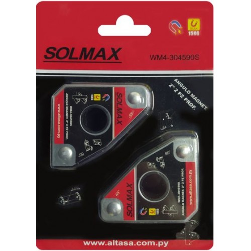 Escuadras Magnéticas Multiángulo Solmax WM4 15kg x2u