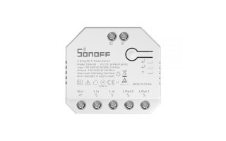 Interruptor Inteligente WiFi Sonoff DUALR3 15A Interruptor Inteligente WiFi Sonoff DUALR3 15A