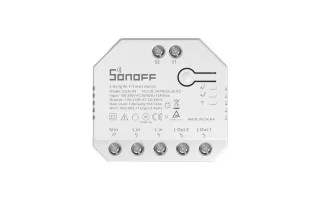 Sonoff T3US3C Interruptor De Pared 3 Botones Wifi y 433 MHz Negro