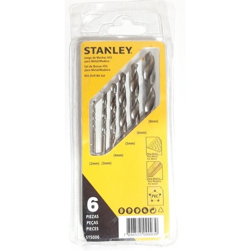 Mechas para Metal Stanley ST5006 6pzs 2-8mm