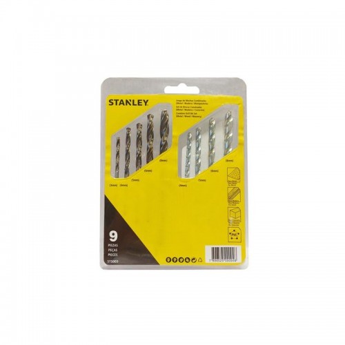 Mechas para Concreto y Metal Stanley ST5009 9pzs 3-8mm