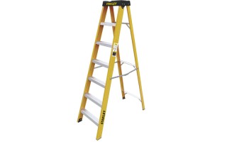 Escalera Tijera Stanley XLD Fibra de Vidrio 6pel. 1,64m