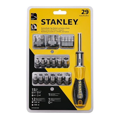 Destornillador Cricket y Puntas Stanley STHT54925 29pzs