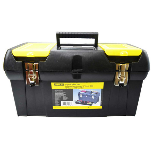 Caja de Herramientas Stanley 19" Gancho Metalico c/ Bandeja Gavetero