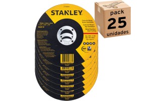 Disco de Corte Metal Stanley STA8061 115mm x 1mm Inox x25u Disco de Corte Metal Stanley STA8061 115mm x 1mm Inox x25u
