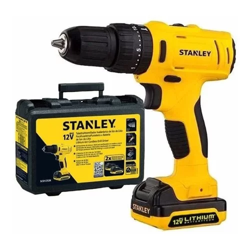 Taladro Percutor 12v 10mm + 100 Accesorios + Maletín Stanley – Abrafer SRL  – Ferreteria Industrial