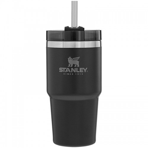 Vaso Termico con Pajita Stanley Adventure 591ml Negro