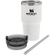 Vaso Térmico con Pajita Stanley Adventure 591ml Blanco