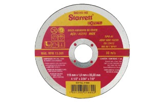 Disco de Corte Acero Inox Starrett Exact 115mm x 1mm