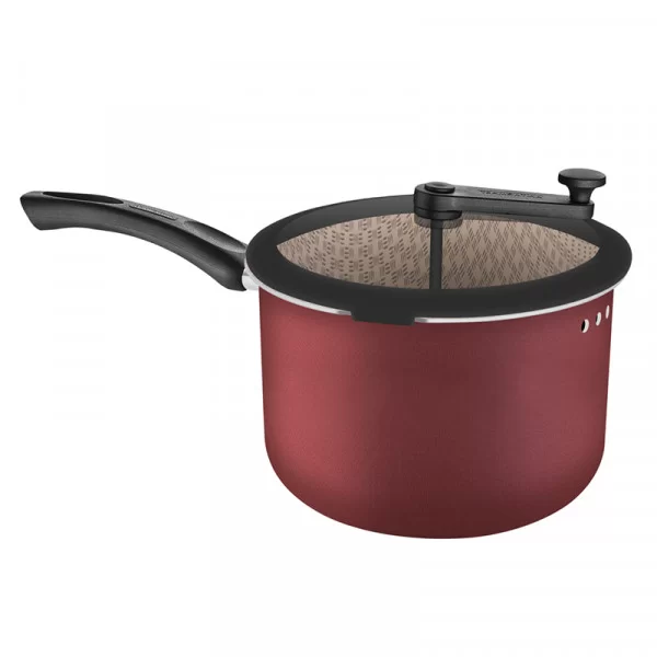 Olla antiadherente para palomitas de maíz de aluminio 20 cm 3 L rojo Loreto  Tramontina