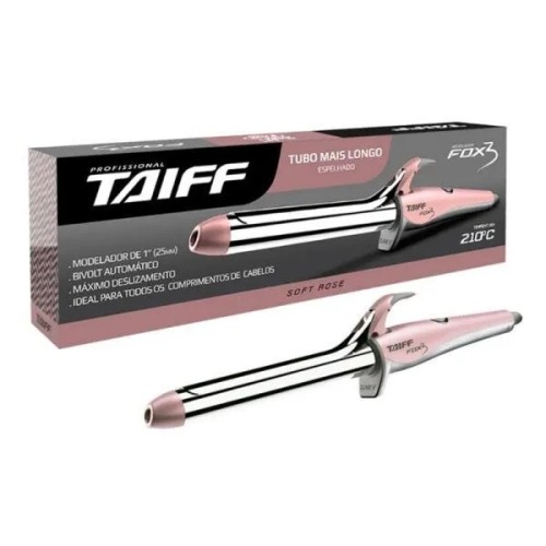 Ondulador de Pelo Taiff Fox 3 25mm 210ºC Rosado