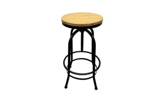 Silla de Bar Tenyale Regulable Metal y Madera Silla de Bar Tenyale Regulable Metal y Madera