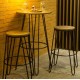 Silla de Bar Tenyale T-5068 Metal y Madera