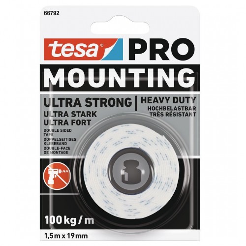 Cinta de Montaje Tesa Ultra Strong Doble Faz 19mm 1,5m