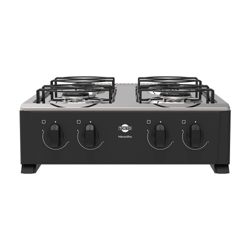 Placa de Cocina a Gas Tokyo Maravilha 4H 56cm Negro