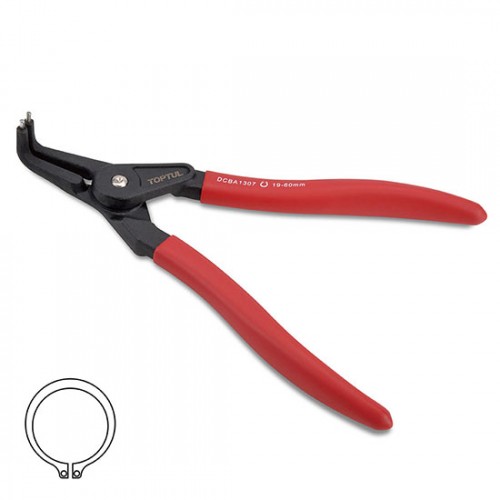 Pinza p/ Seguro Toptul DCBA Externo Curvo 7" 19-60mm