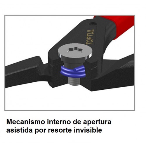 Pinza p/ Seguro Toptul DCBA Externo Curvo 7" 19-60mm