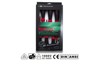 Destornilladores Aislados Toptul GAAE IEC 1000V 7pzs Destornilladores Aislados Toptul GAAE IEC 1000V 7pzs