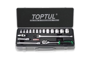 Llaves Tubo Hex. Toptul GCAD enc.3/8" [mm] 18pzs 6-24mm