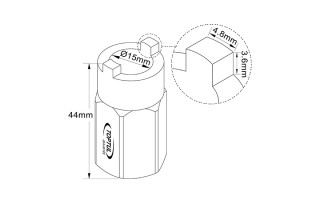 Llave p/ Tuerca de Amortiguador Toptul JEAJ p/ VW, Audi, etc. Llave p/ Tuerca de Amortiguador Toptul JEAJ p/ VW, Audi, etc.