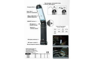 Lampara Recargable de Taller Toptul JJAT 30 LED Lampara Recargable de Taller Toptul JJAT 30 LED