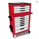 Baul de Herramientas Toptul GX 3 compartim 98pzs Rojo