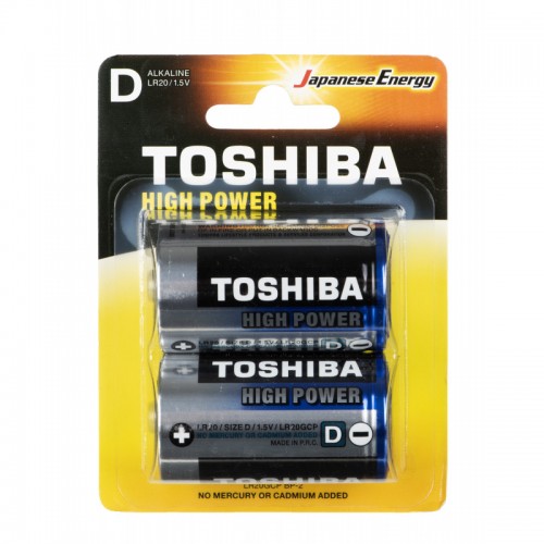 Pilas Toshiba High-Power Alcalinas D LR20 x2u