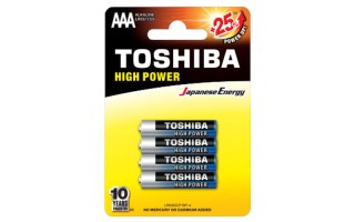 Pilas Toshiba High-Power Alcalinas AAA LR03 x4u Pilas Toshiba High-Power Alcalinas AAA LR03 x4u