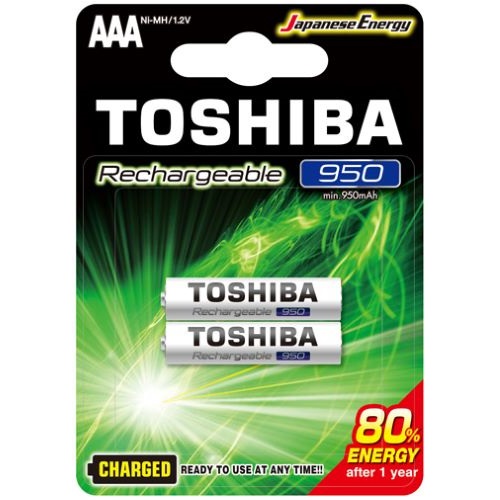 Pilas Recargables Toshiba Ni-MH 594755 AAA x2u