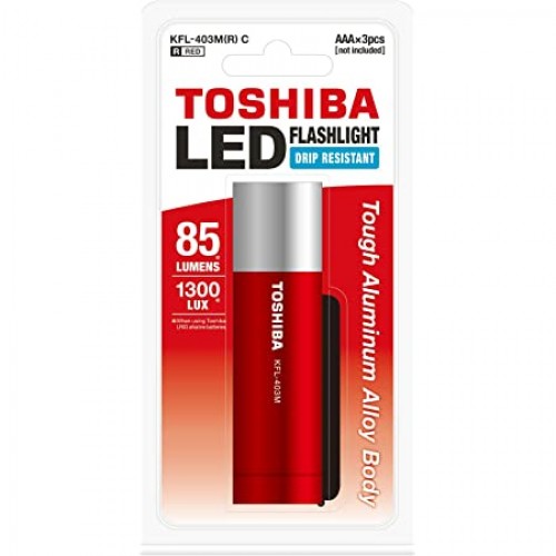 Linterna Toshiba KFL-403M LED 85lm AAAx3 Rojo