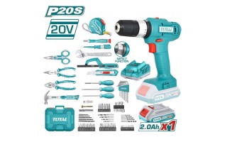 Taladro a Batería y Herramientas Total THP11652 165pzs Taladro a Batería y Herramientas Total THP11652 165pzs