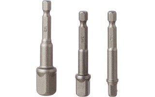 Adaptadores Total TAC273651 hex.1/4'' 3/8" 1/2" 3pzs Adaptadores Total TAC273651 hex.1/4'' 3/8" 1/2" 3pzs